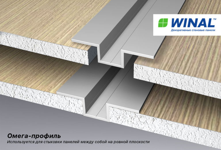 Омега профиль. Декоративный крепежный профиль для монтажа панелей ВИНАЛ ...
