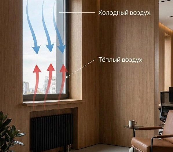 Почему радиаторы традиционно располагают именно под окнами?