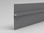 Плинтус WINAL™ Slim 70×13 — алюминиевый профиль скрытого монтажа, матовый серый