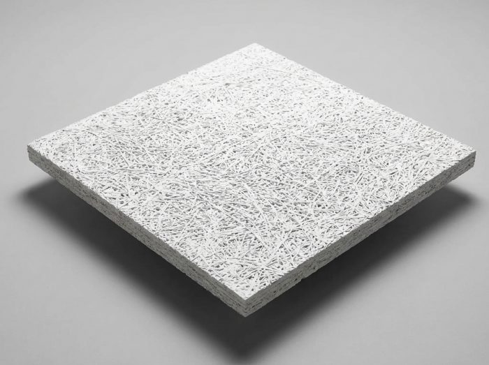 Белая потолочная панель WINAL™ Soundcore C из древесного волокна, 14 мм